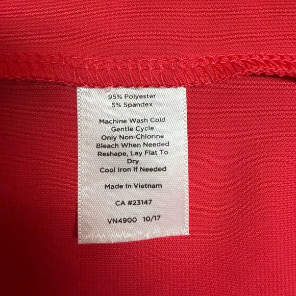 TALBOTS Vibrant Pink Classy Button Down Ruffled Long Sleeve Dress - Picture 5 of 5